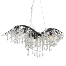 Golden Canada 9903-6 BI - Golden Lighting Autumn Twilight 6-light Chandelier in Black Iron